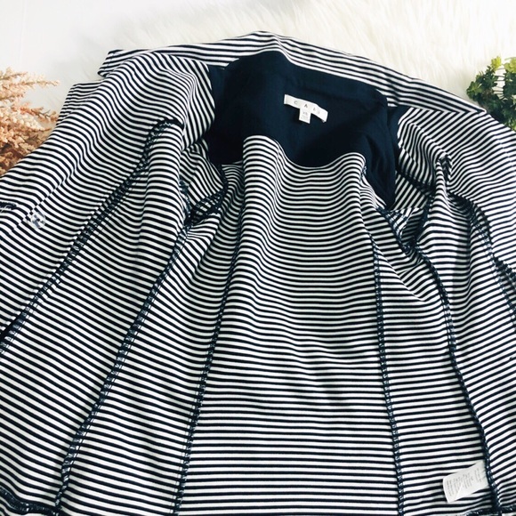 CAbi Stripped Blazer Anchor Gold Buttons size XS - Picture 3 of 8